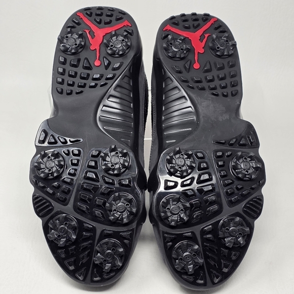 Nike Air Jordan 9 Low Golf Charcoal Men Size 7.5 Black True Red Shoes FJ5934-002